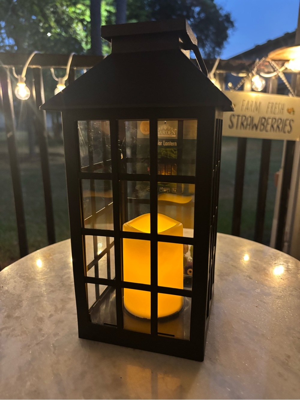 black lamp